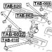 TAB-069 FEBEST Подвеска, рычаг независимой подвески колеса