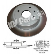IBP-1W05 IPS Parts Тормозной диск