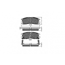 31712 SPIDAN Комплект тормозных колодок, дисковый тормоз