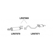 LR07069 VENEPORTE Глушитель выхлопных газов конечный