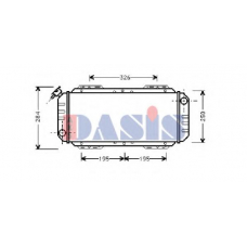 090130N AKS DASIS Радиатор, охлаждение двигателя