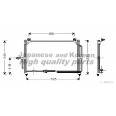 J033-20 ASHUKI Конденсатор, кондиционер