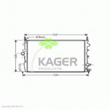 31-3471 KAGER Радиатор, охлаждение двигателя