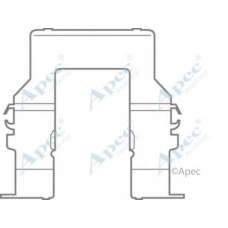 KIT588 APEC Комплектующие, тормозные колодки