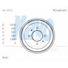 BD-5853 KAVO PARTS Тормозной барабан