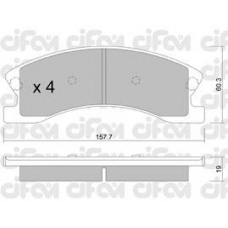 822-626-0 CIFAM Комплект тормозных колодок, дисковый тормоз