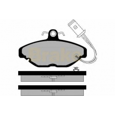 PA343 BRAKE ENGINEERING Комплект тормозных колодок, дисковый тормоз