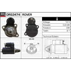 DRS3474 DELCO REMY Стартер
