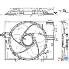 8EW 351 040-431 HELLA Вентилятор, охлаждение двигателя