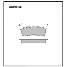 ADB0366 Allied Nippon Тормозные колодки
