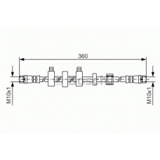 1 987 481 538 BOSCH Тормозной шланг