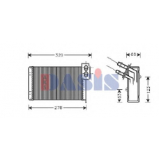 189150N AKS DASIS Теплообменник, отопление салона