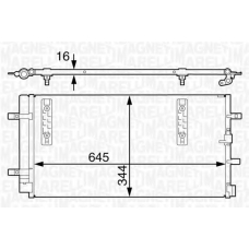 350203632000 MAGNETI MARELLI Конденсатор, кондиционер