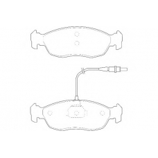 WBP21430B WAGNER LOCKHEED Комплект тормозных колодок, дисковый тормоз