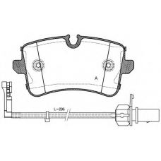 BPA1343.10 OPEN PARTS Комплект тормозных колодок, дисковый тормоз