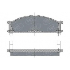 SP 185 SCT Комплект тормозных колодок, дисковый тормоз