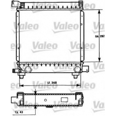 731172 VALEO Радиатор, охлаждение двигателя