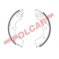 LS1650 POLCAR Hamulce - szczeki