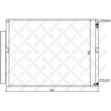 10-45528-SX STELLOX Конденсатор, кондиционер