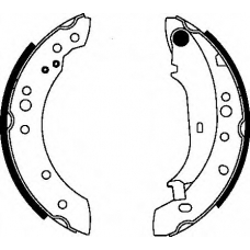 8DB 355 000-371 HELLA PAGID Комплект тормозных колодок