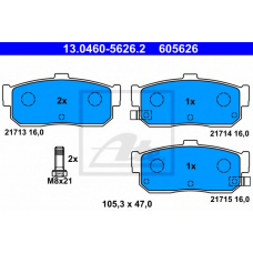 13.0460-5626.2 ATE Комплект тормозных колодок, дисковый тормоз