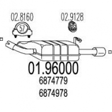 01.96000 MTS Глушитель выхлопных газов конечный