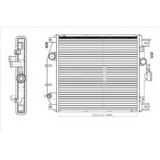 735-0012 TYC Радиатор, охлаждение двигателя