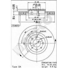 BS 8391 BRECO Тормозной диск