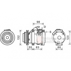 3200K219 VAN WEZEL Компрессор, кондиционер