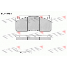 BL1457B1 FTE Комплект тормозных колодок, дисковый тормоз