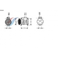 CRK064 GERI Компрессор, кондиционер