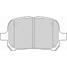 FD6973A NECTO Комплект тормозных колодок, дисковый тормоз
