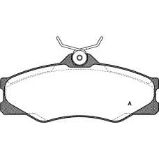 BPA0223.00 OPEN PARTS Комплект тормозных колодок, дисковый тормоз