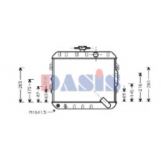 560030N AKS DASIS Радиатор, охлаждение двигателя