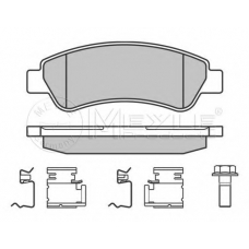 025 244 6519/PD MEYLE Комплект тормозных колодок, дисковый тормоз