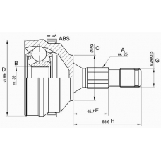 CVJ5275.10 OPEN PARTS Шарнирный комплект, приводной вал