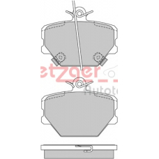 1170077 METZGER Комплект тормозных колодок, дисковый тормоз
