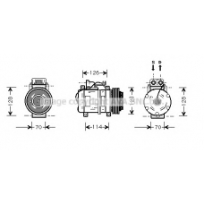 MSK274 Prasco Компрессор, кондиционер