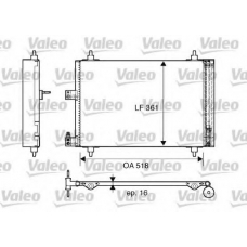 817667 VALEO Конденсатор, кондиционер