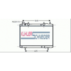 1711701 KUHLER SCHNEIDER Радиатор, охлаждение двигател