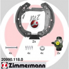 20990.118.0 ZIMMERMANN Комплект тормозных колодок