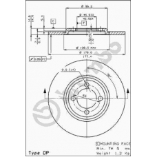 08.2298.20 BREMBO Тормозной диск