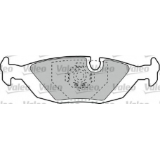 540425 VALEO Комплект тормозных колодок, дисковый тормоз