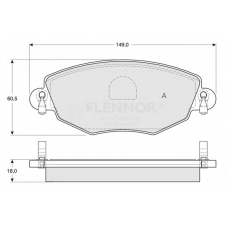 FB210550 FLENNOR Комплект тормозных колодок, дисковый тормоз