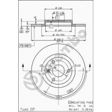 08.5265.10 BREMBO Тормозной диск