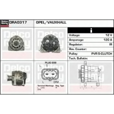 DRA0317 DELCO REMY Генератор