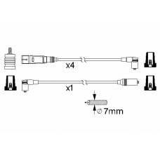 0 986 356 369 BOSCH Комплект проводов зажигания