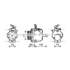 MTK225 AVA Компрессор, кондиционер