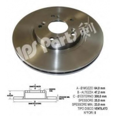 IBT-1488 IPS Parts Тормозной диск