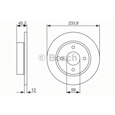 0 986 479 852 BOSCH Тормозной диск